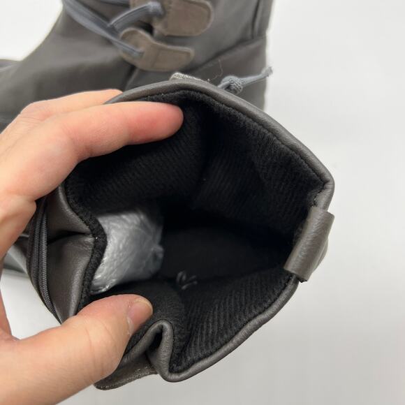 Women Ankle Boots Low Heel Slip on Comfortable Booties Gray Size 9.5US / 41CN - Picture 7 of 13